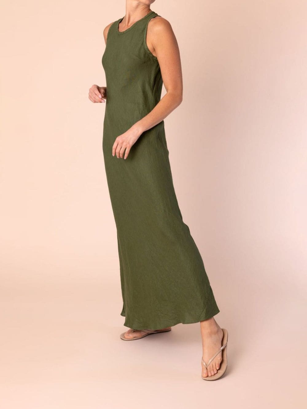 Image 2 of ASPESI A-line linen dress