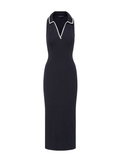 Veronica Beard Darien contrast-trim midi dress 