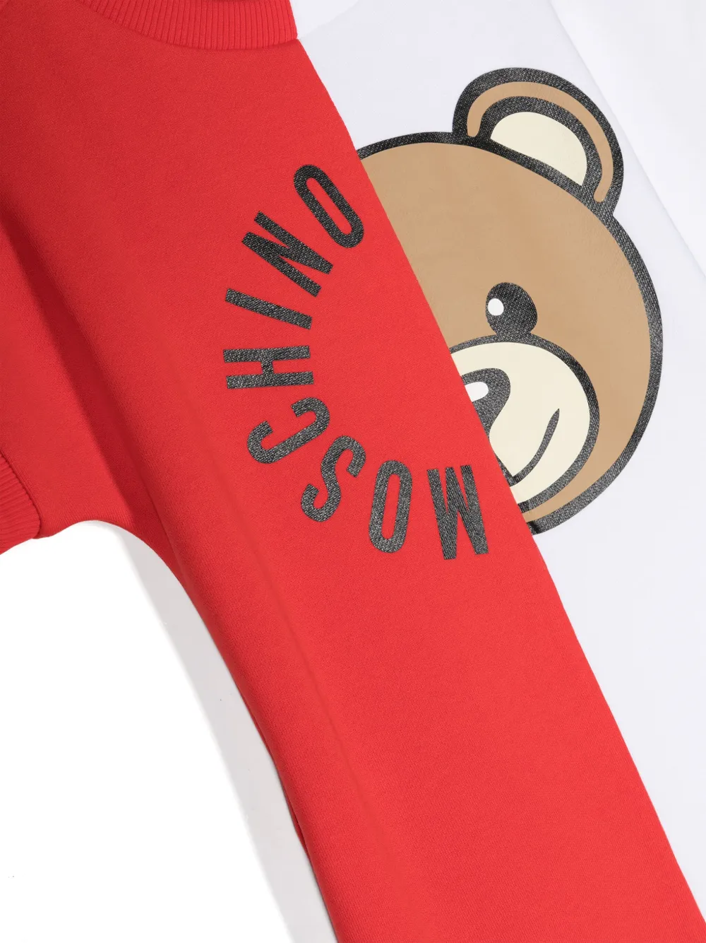 Moschino Kids T-shirtjurk met teddybeerprint Wit