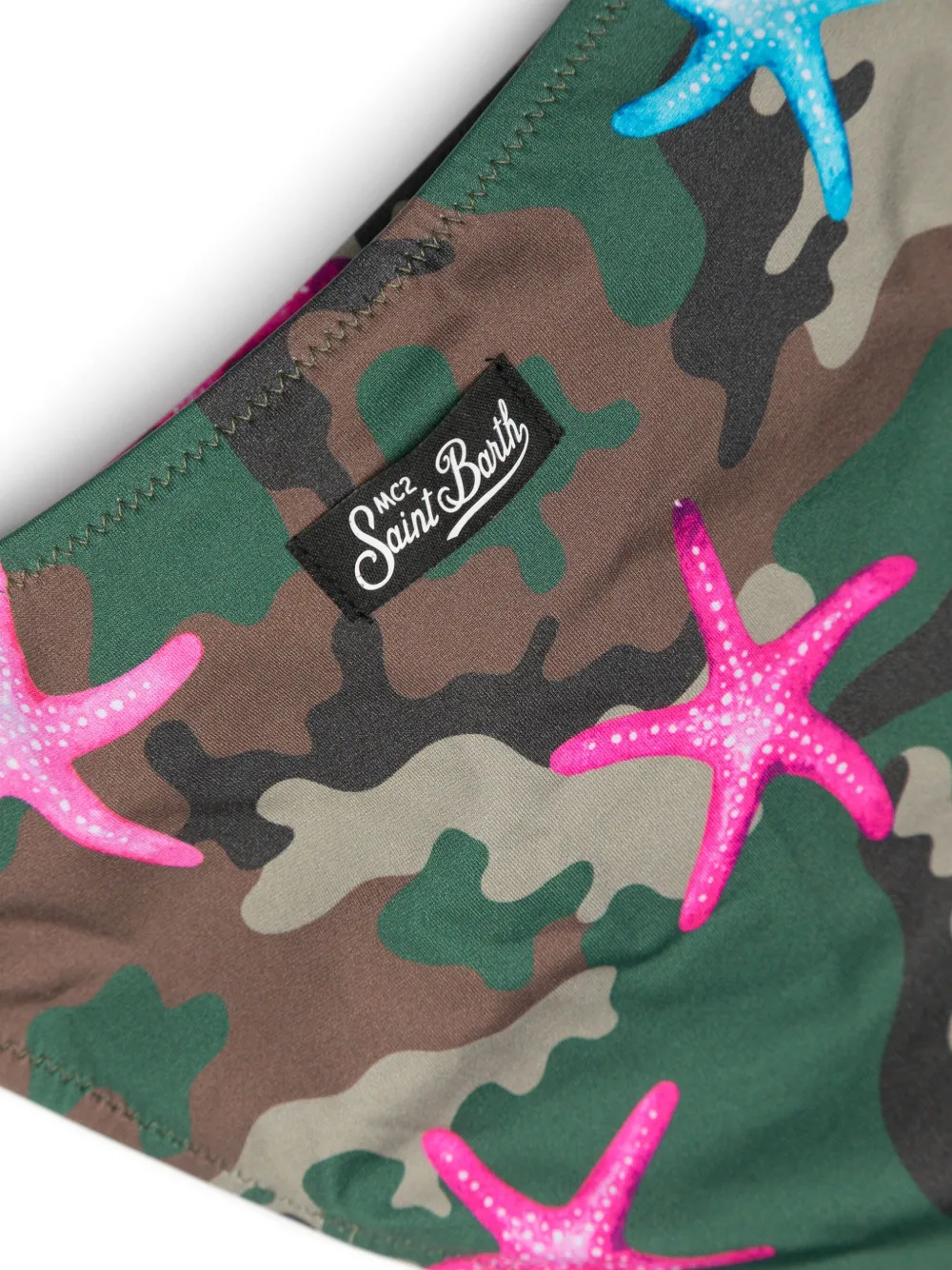 MC2 Saint Barth Kids Jaiden bikini met camouflageprint Groen