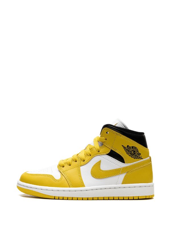 Air jordan 1 mid jaune femme on sale