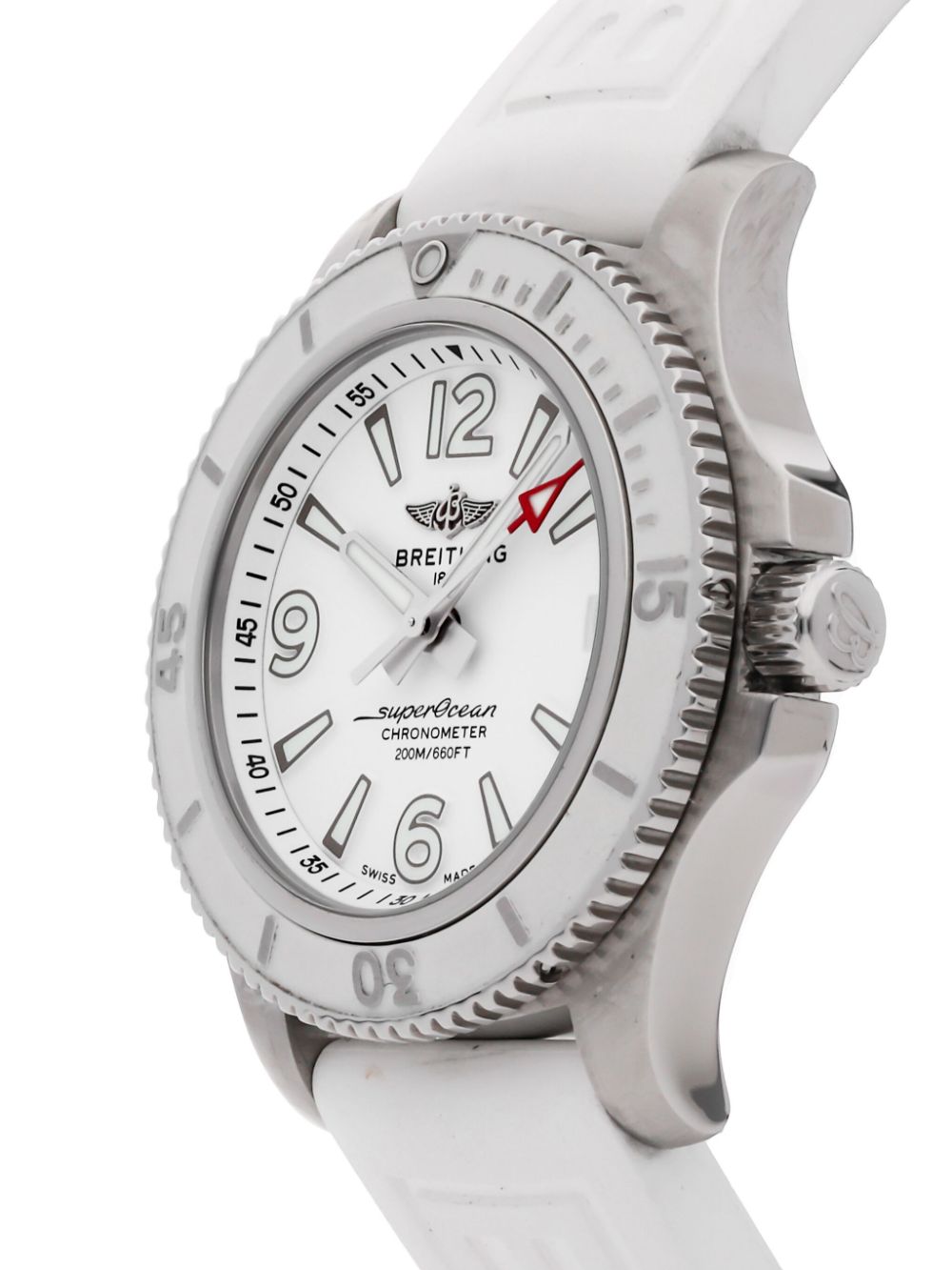 Pre-owned Breitling 2024  Superocean 36mm In White