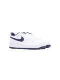 Nike Kids Air Force 1 ""Navy Swoosh"" sneakers - White