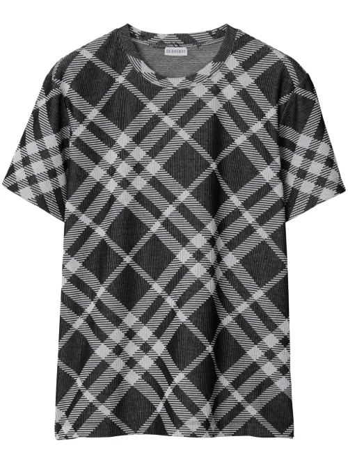 Burberry t-shirt Nova Check - Noir - Burberry - Modalova