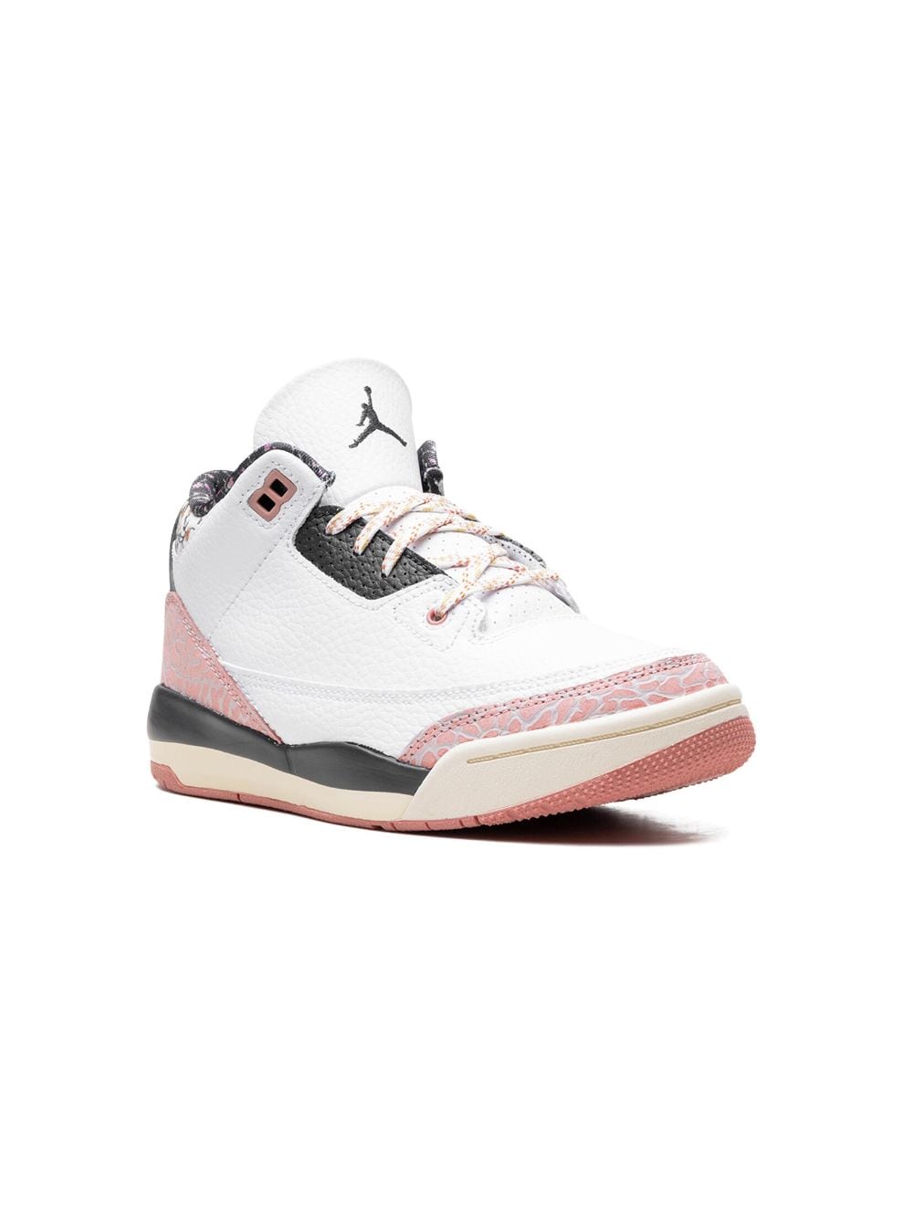 Jordan Kids' Air  3 "white/red Stardust" Sneakers