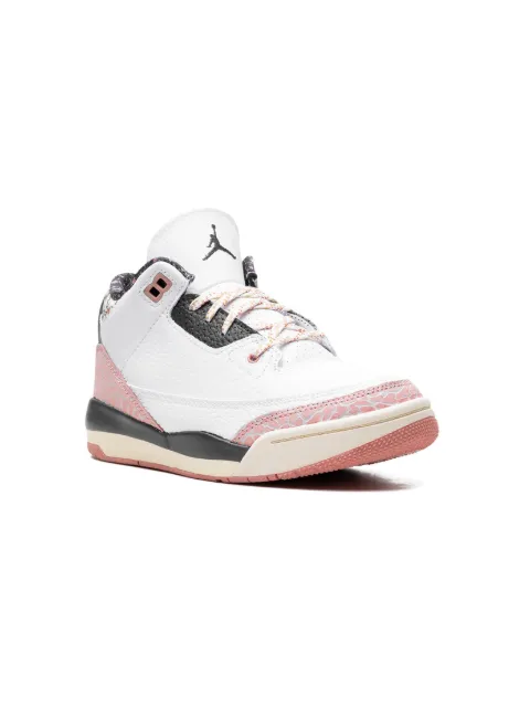 Jordan Kids Air Jordan 3 "White/Red Stardust" sneakers