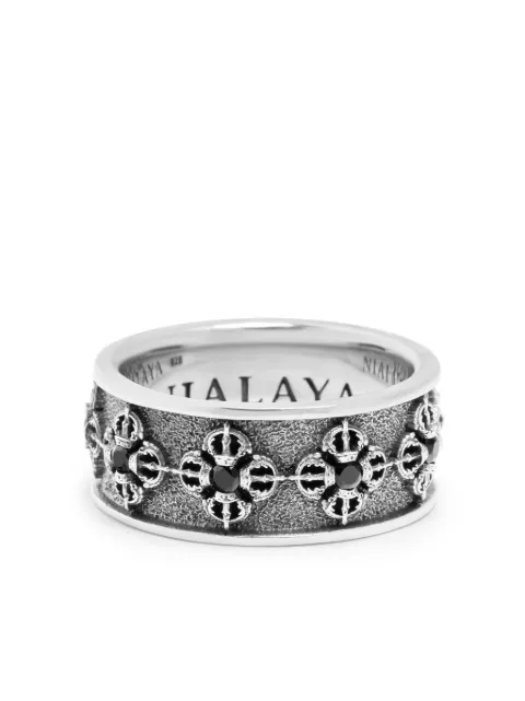 Nialaya Jewelry Dorje embossed-detail ring 