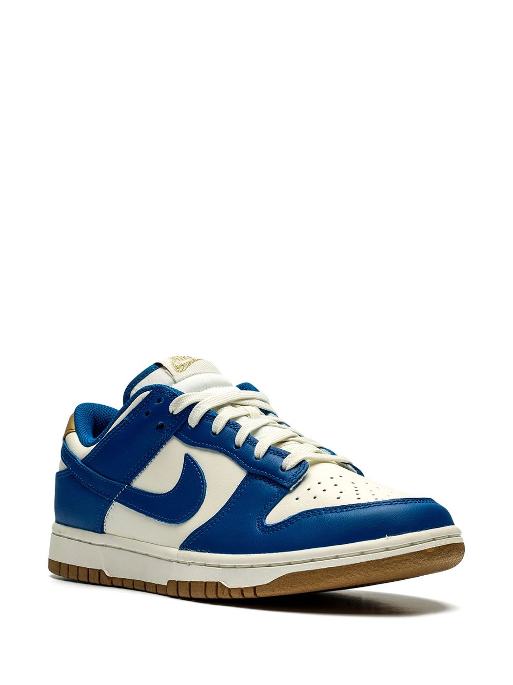 Shop Nike Dunk Leather Sneakers In Blue