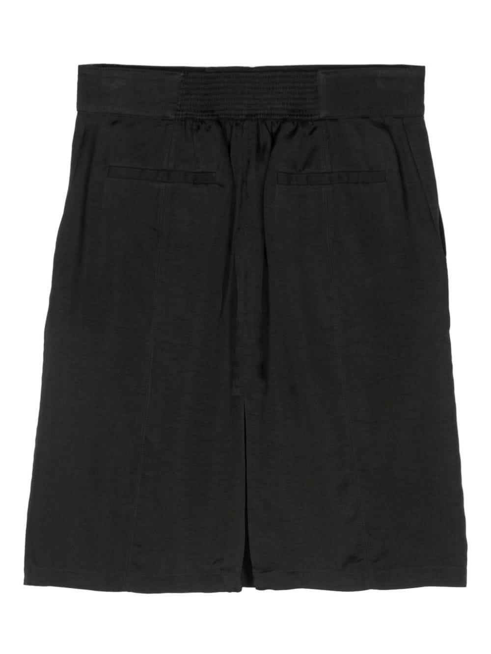 Shop Saint Laurent Twill-weave Mini Skirt In Black