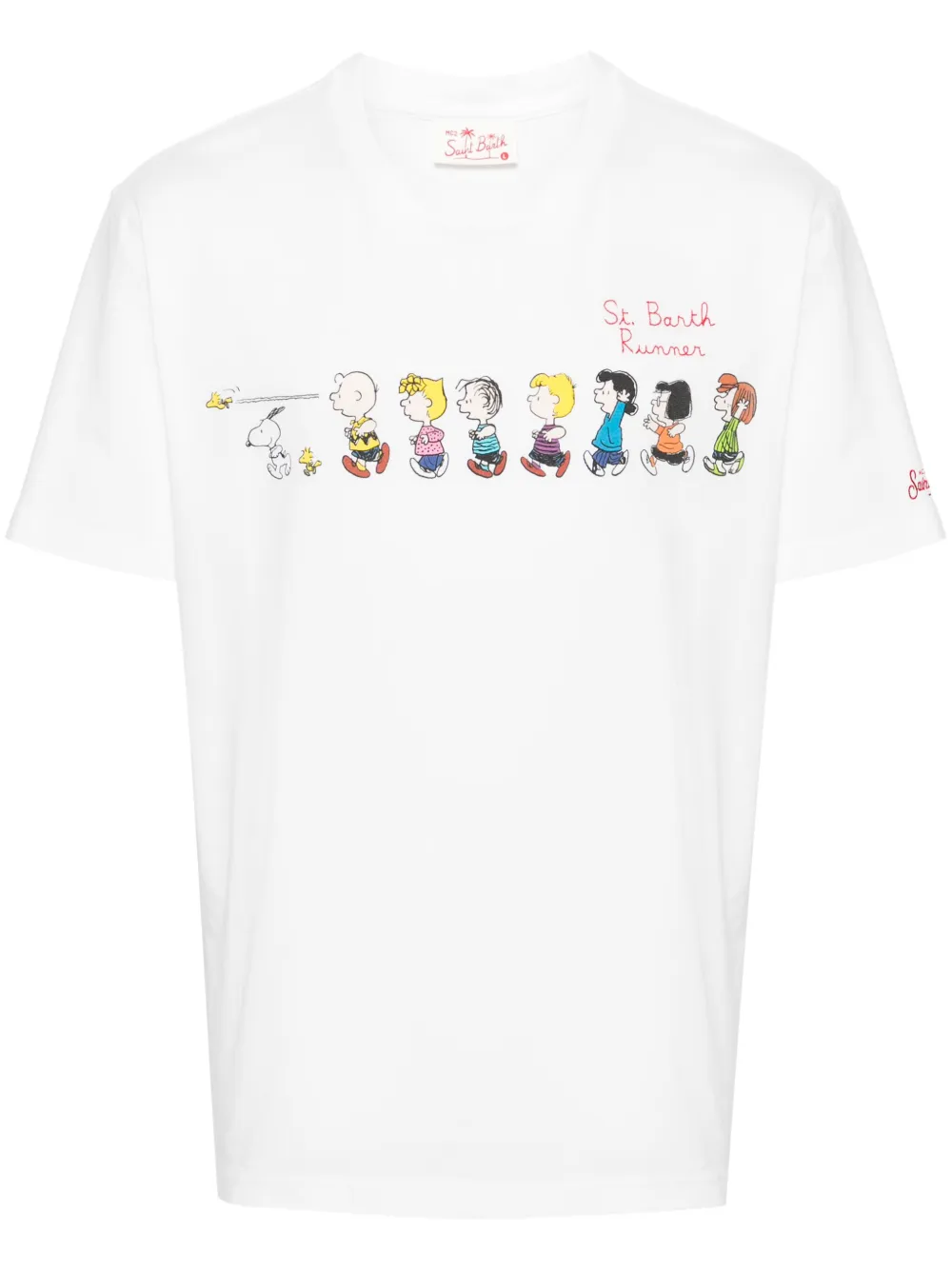 Mc2 Saint Barth X Peanuts Cartoon-print T-shirt In White