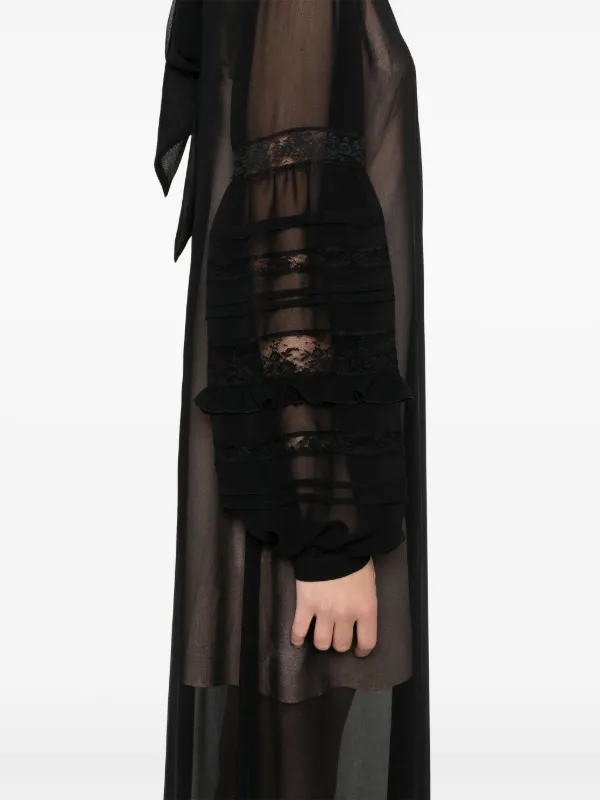 P.A.R.O.S.H. Polidori Maxi Dress | Black | FARFETCH GE