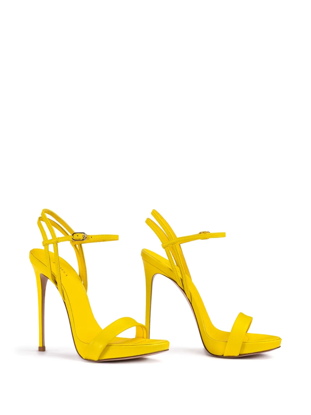 Le Silla 120mm Gwen patent-leather stiletto sandals Yellow