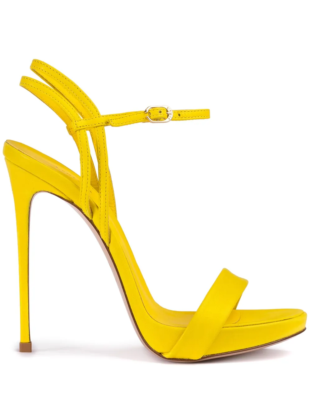 Le Silla 120mm Gwen patent-leather stiletto sandals Yellow
