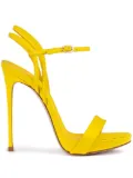Le Silla 120mm Gwen patent-leather stiletto sandals - Yellow