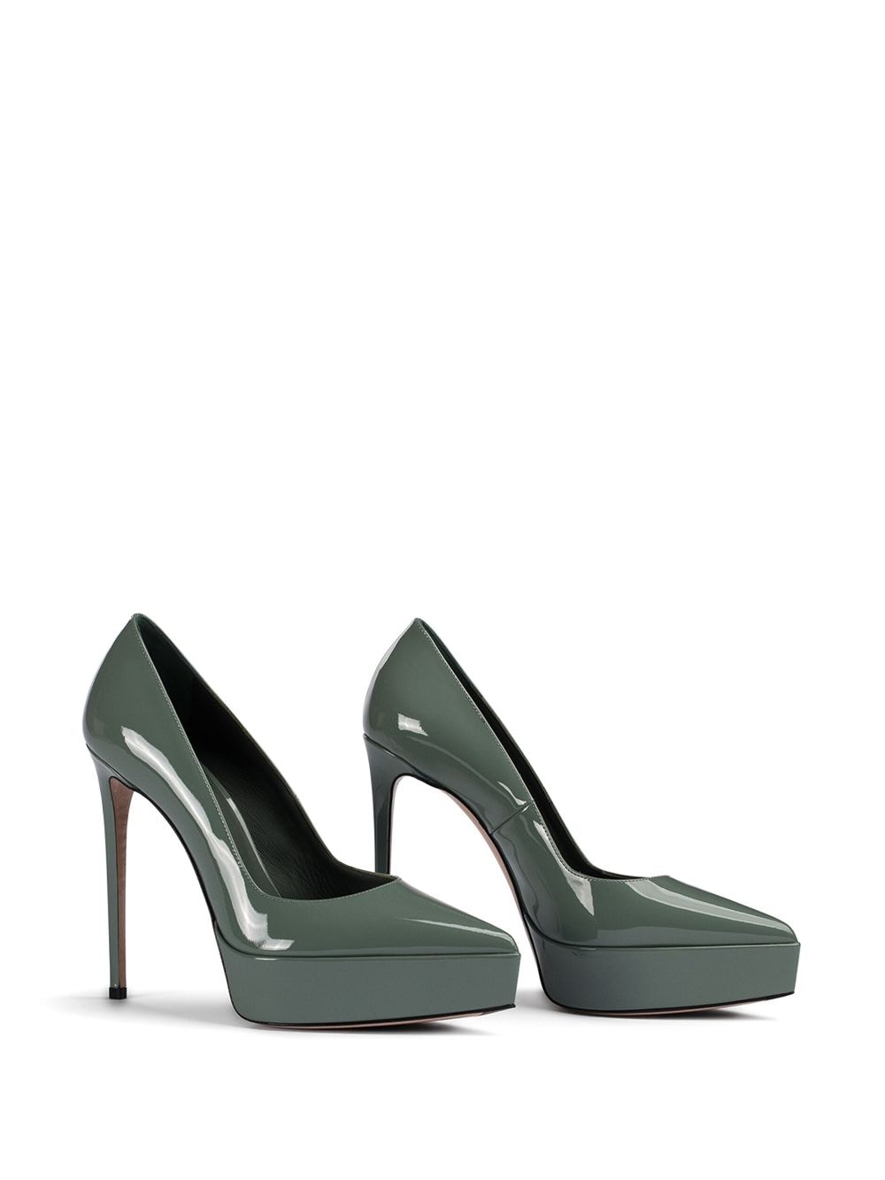 Shop Le Silla 140mm Uma Pumps In Green