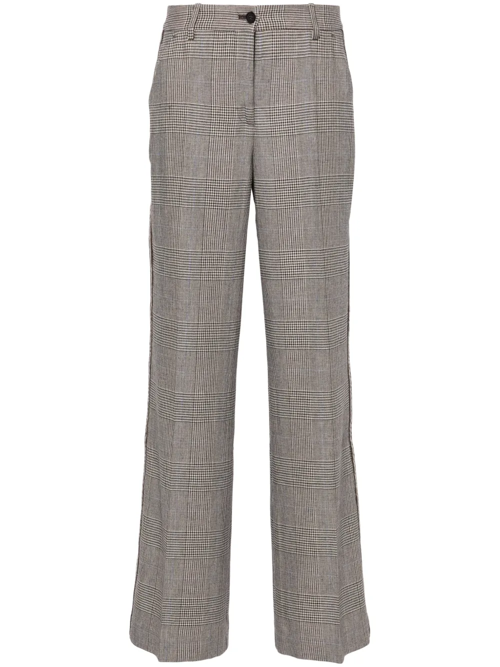 P.a.r.o.s.h Houndstooth-pattern Trousers In Brown