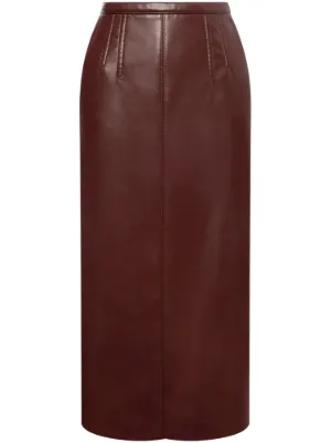 High waisted leather skirt 2018 best sale