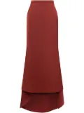 Philosophy Di Lorenzo Serafini asymmetric maxi skirt - Red