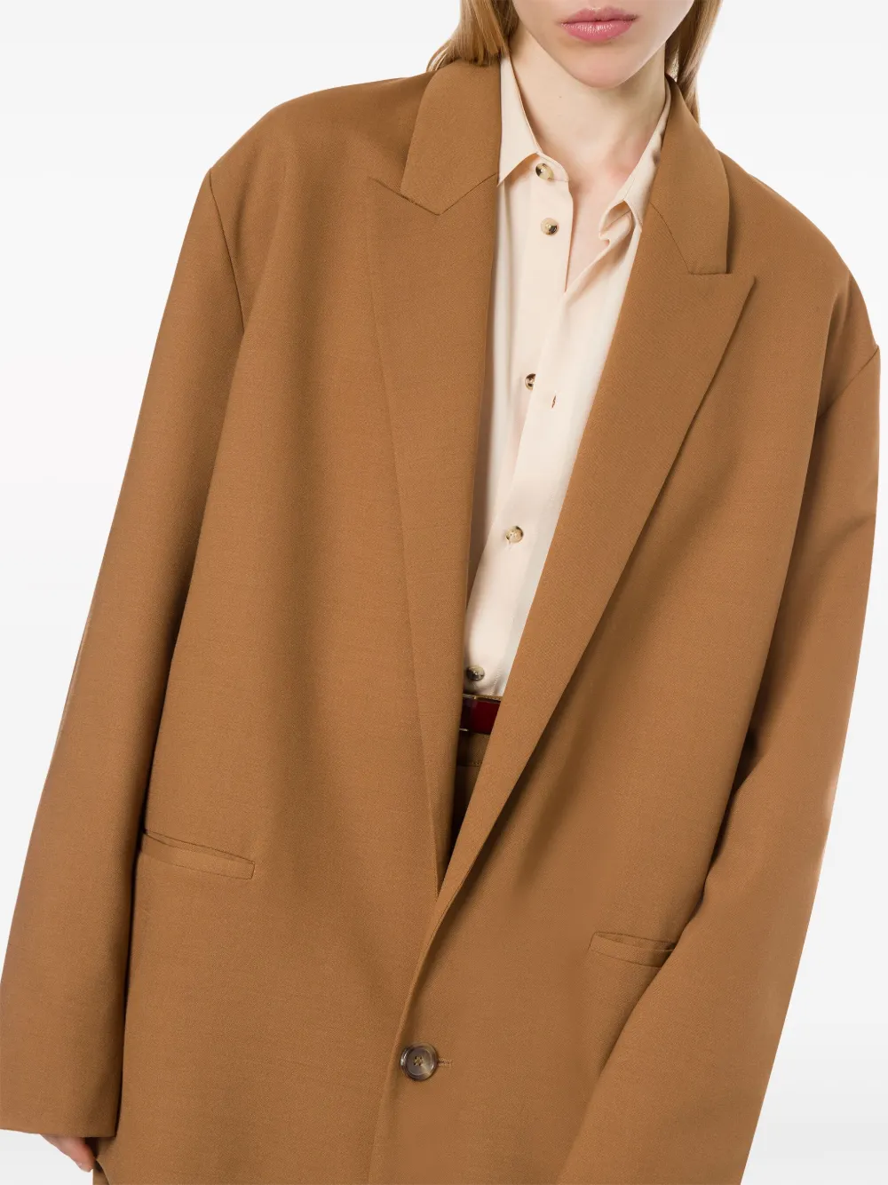 Philosophy Di Lorenzo Serafini Blazer met enkele rij knopen Bruin