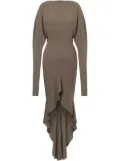 Philosophy Di Lorenzo Serafini draped asymmetric dress - Brown