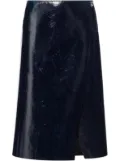 Philosophy Di Lorenzo Serafini glossy A-line skirt - Blue