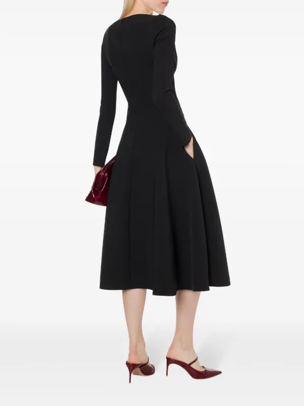 Philosophy Di Lorenzo Serafini V-neck A-line Dress | Black