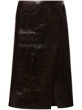 Philosophy Di Lorenzo Serafini glossy A-line skirt - Brown