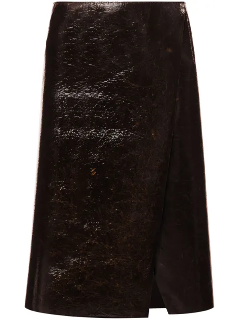 Philosophy Di Lorenzo Serafini glossy A-line skirt