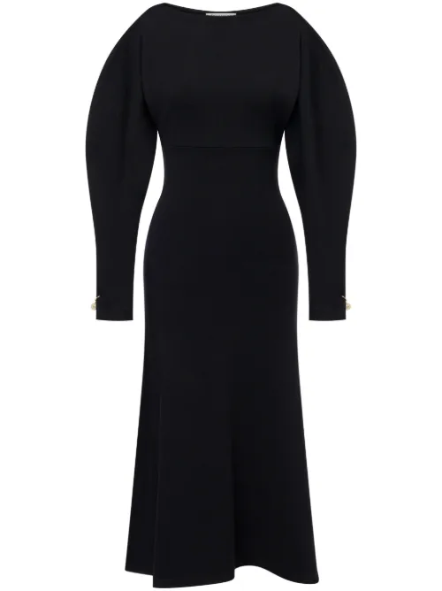 Robe mi-longue à taille ceinturée - Philosophy Di Lorenzo Serafini - Modalova