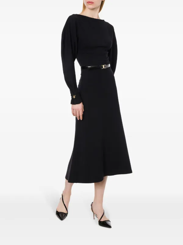Philosophy Di Lorenzo Serafini Belted Midi Dress | Black