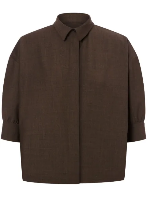 Philosophy Di Lorenzo Serafini cropped short-sleeve shirt 