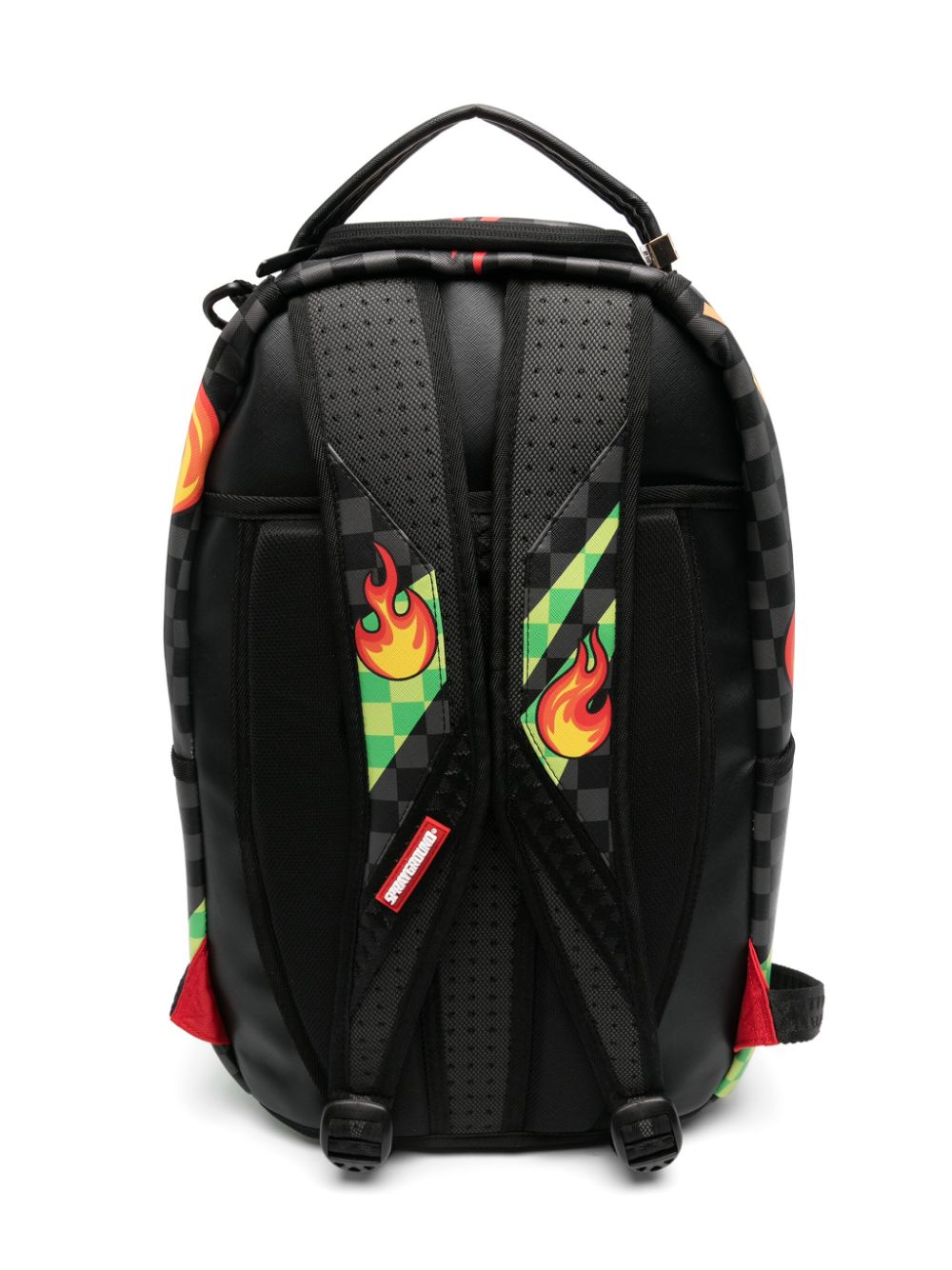 Shop Sprayground Kid Wtf Diablo Checkerboard Backpack In Black