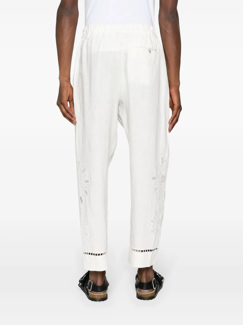 FARM Rio Maxi Sunset Richeleu linnen broek Wit