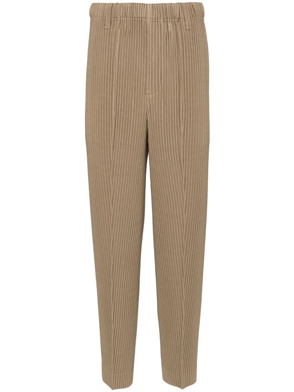 Shop Issey Miyake Compleat Pleated Trousers In Neutrals