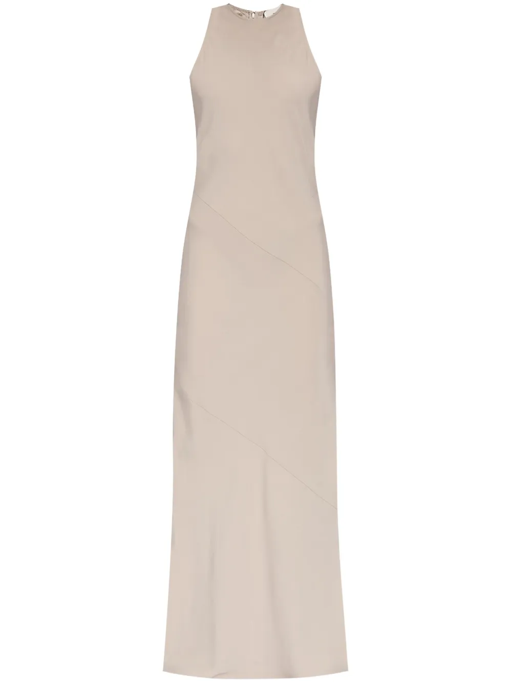 Ami Alexandre Mattiussi Bias-cut Maxi Dress In Grey