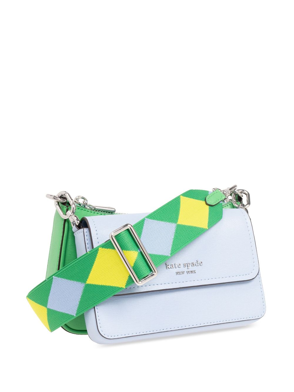 Shop Kate Spade Double Up Cross Body Bag In Blue