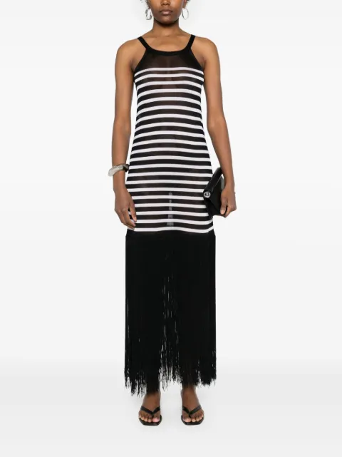 KHAITE The Tenysi striped dress 9517429 - 1