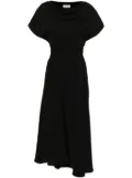 P.A.R.O.S.H. flared cady maxi dress - Black