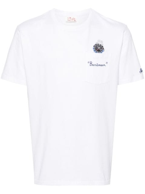 MC2 Saint Barth watch-print cotton T-shirt