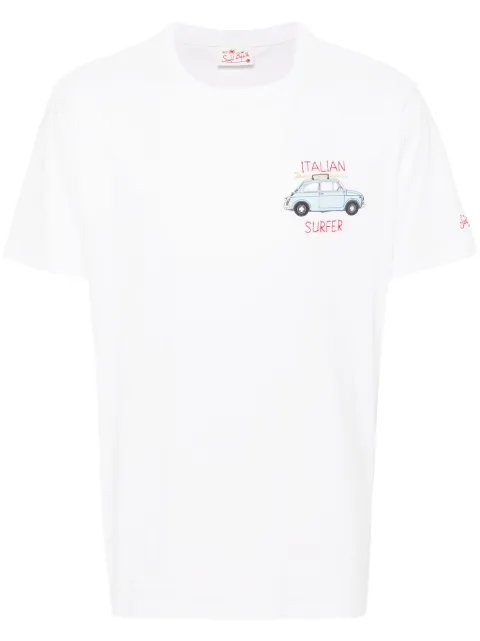 MC2 Saint Barth logo-embroidered cotton T-shirt