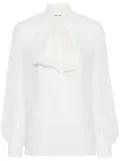 P.A.R.O.S.H. tied-neck blouse - White