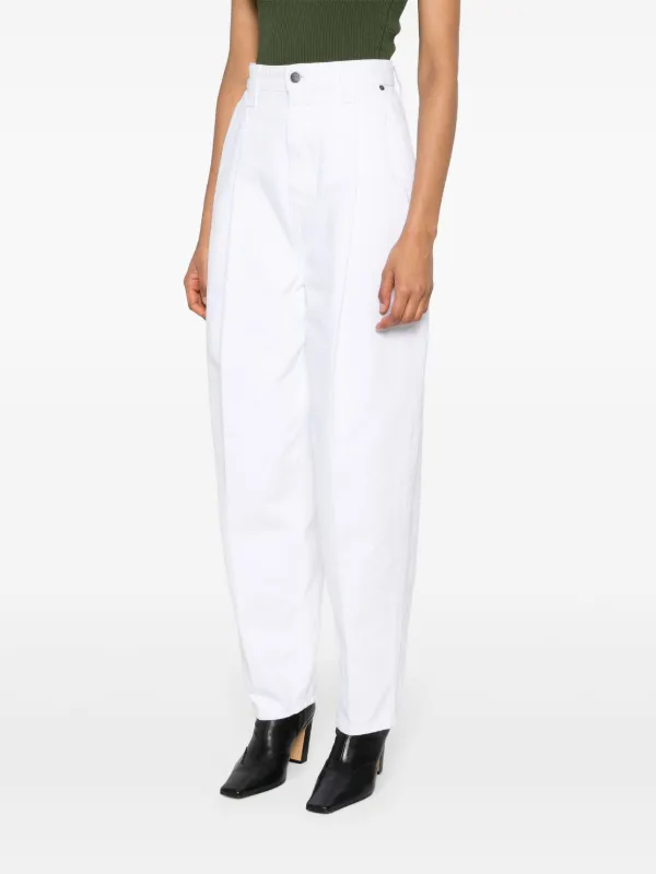 KHAITE The Ashford テーパードジーンズ | ホワイト | FARFETCH JP