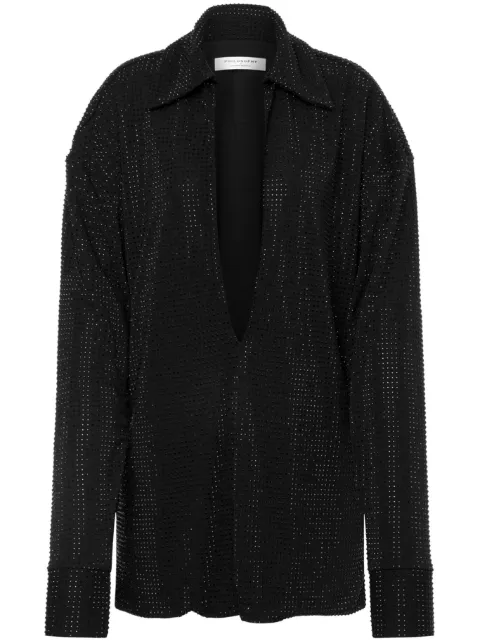 Philosophy Di Lorenzo Serafini rhinestoned V-neck blouse 