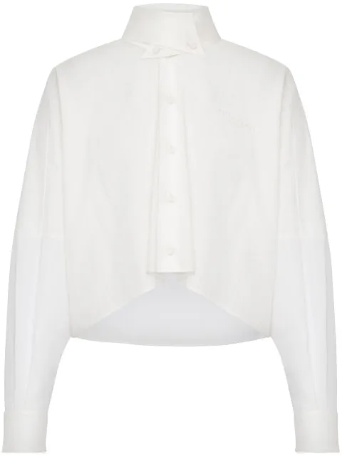 Philosophy Di Lorenzo Serafini button-down collar cropped shirt 