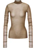 Philosophy Di Lorenzo Serafini sheer high-neck top - Green