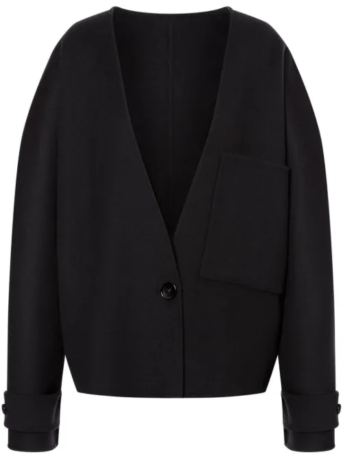 Veste en cachemire mélangé à col v - Philosophy Di Lorenzo Serafini - Modalova