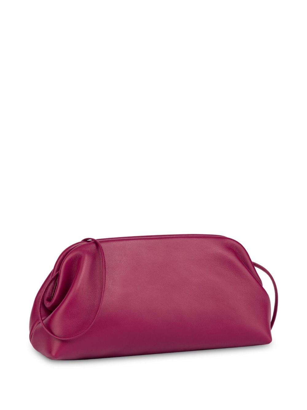 Shop Philosophy Di Lorenzo Serafini Leather Clutch Bag In 紫色