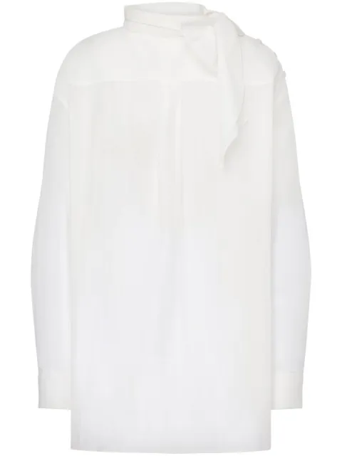 Philosophy Di Lorenzo Serafini pussy-bow collar poplin blouse