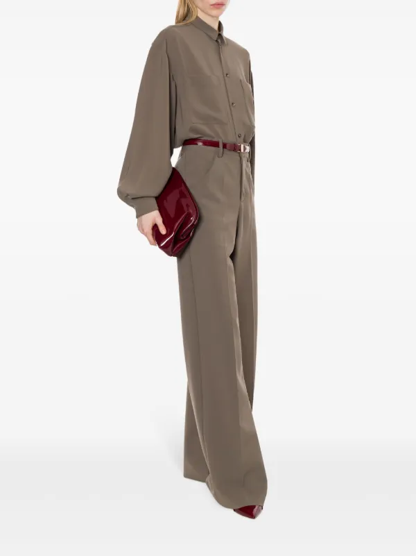 Philosophy Di Lorenzo Serafini wide-leg Trousers | Green