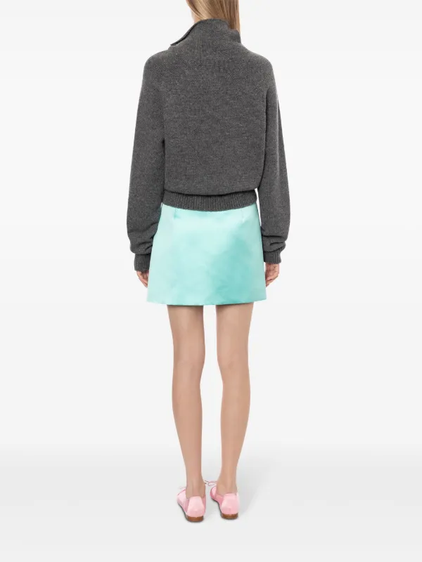 Philosophy Di Lorenzo Serafini Asymmetric Satin Miniskirt